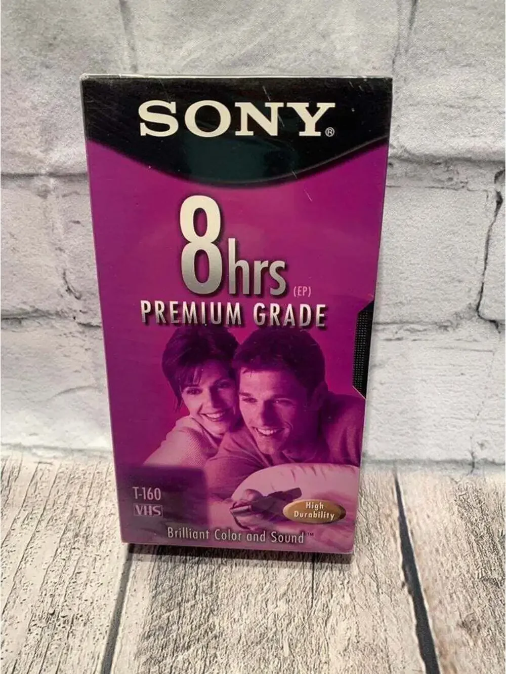 SONY T160 VHS Video Cassette Single 8 hrs Premium Grade - NWT